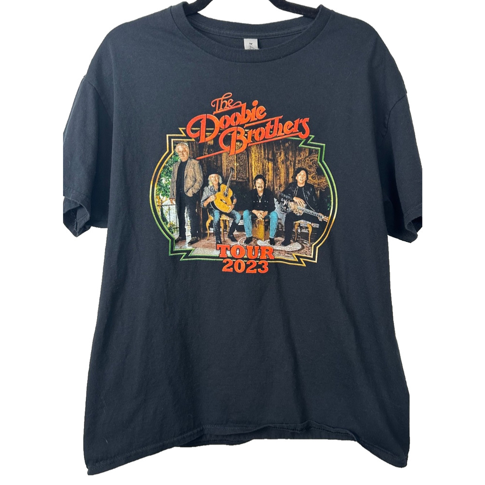 2023 The Doobie Brothers Tour Shirt Mens L - Black Short Sleeve Concert A5